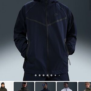 NEW Nike Tech Men’s Woven Jacket Large Obsidian/Obsidian/Black HM7151-451